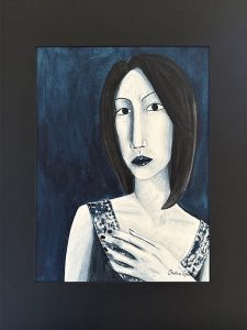 tableau aquarelle une ile artiste peintre carcassonne toulouse