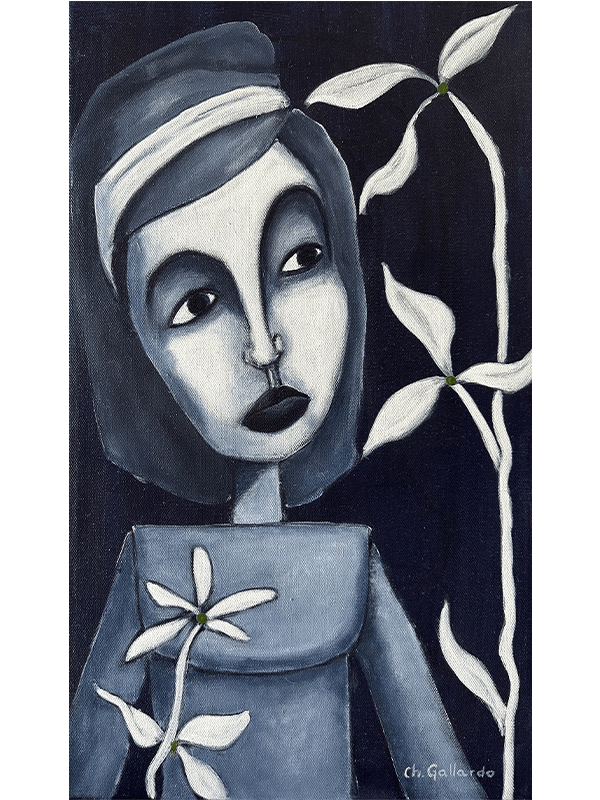 marionnette plein pied fond noir peinture artiste toulouse carcassonne