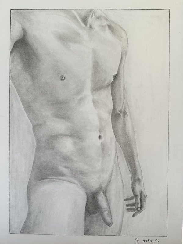 serie nus artiste homme debout peintre toulouse