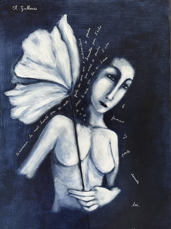 tableau acrylique artiste traverser la nuit peintre carcassonne toulouse